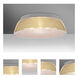 Pica 20 LED 17 inch Flush Mount Ceiling Light in Creme Sand Glass