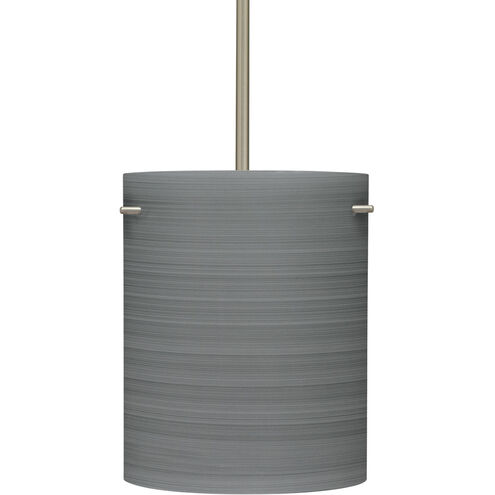 Tamburo 8 1 Light Satin Nickel Stem Pendant Ceiling Light