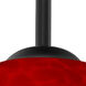 Bolla 1 Light Black Stem Pendant Ceiling Light