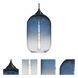 Omega 12 1 Light Black Cord Pendant Ceiling Light