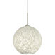 Coco 12 LED Satin Nickel Cord Pendant Ceiling Light