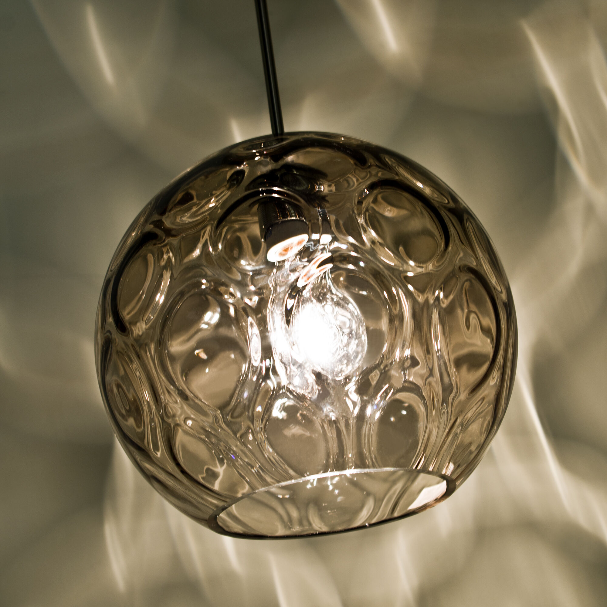 Bombay 1 Light Black Cord Pendant Ceiling Light