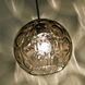 Bombay 1 Light Satin Nickel Pendant Ceiling Light in Smoke Spirit Glass
