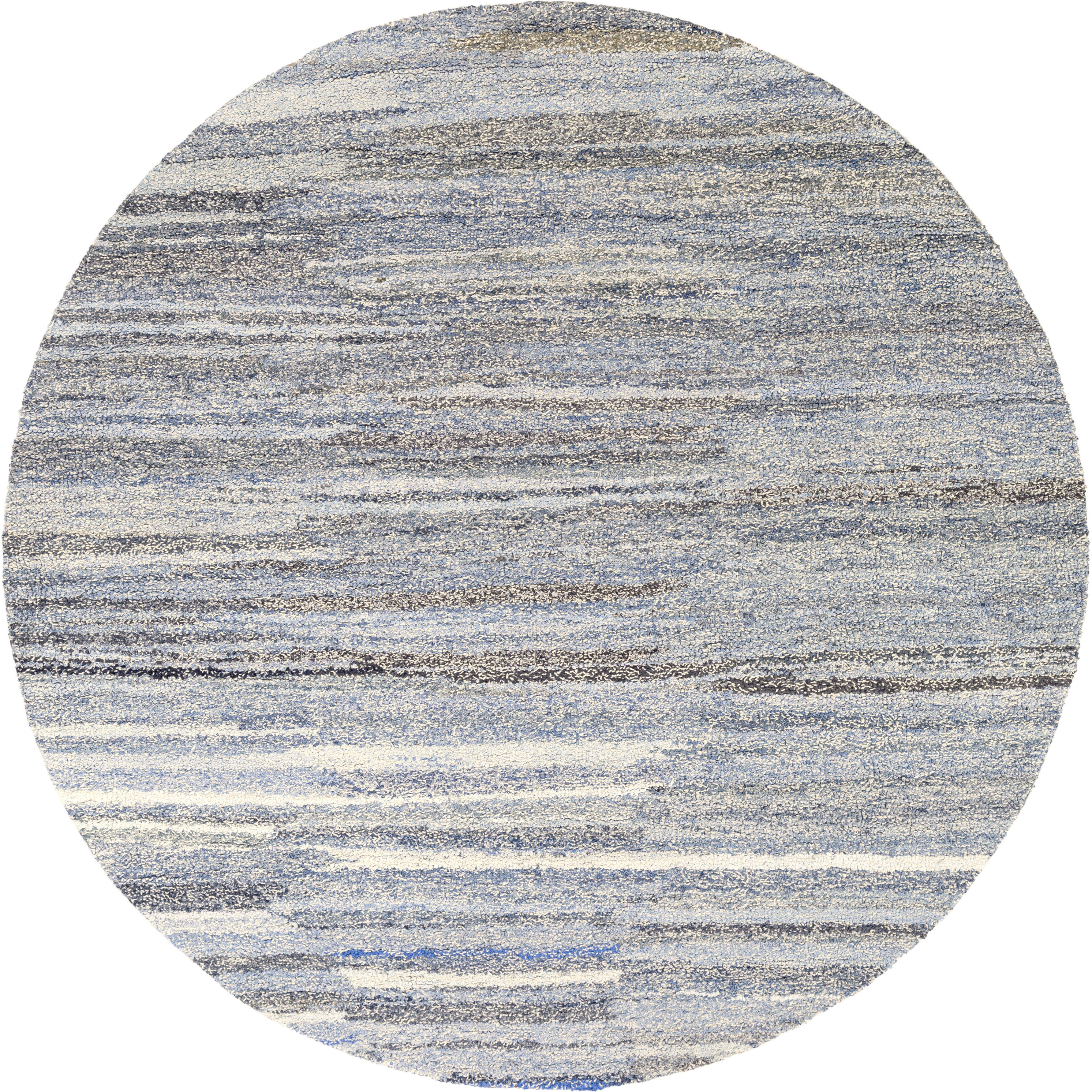 Pike 96 inch Denim Rug, Round