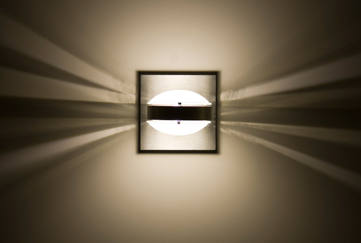 Optos 1 Light 5 inch Brushed Aluminum Wall Sconce Wall Light in Halogen, Frost Glass