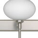 Lasso LED 23 inch Satin Nickel Vanity Lighting Wall Light in Opal Matte Glass