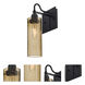 Juni 10 1 Light 5.9 inch Black Wall Sconce Wall Light in Latte Bubble Glass