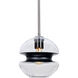 Hula 8 1 Light Satin Nickel Pendant Ceiling Light