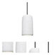 Glide LED Black Cord Pendant Ceiling Light
