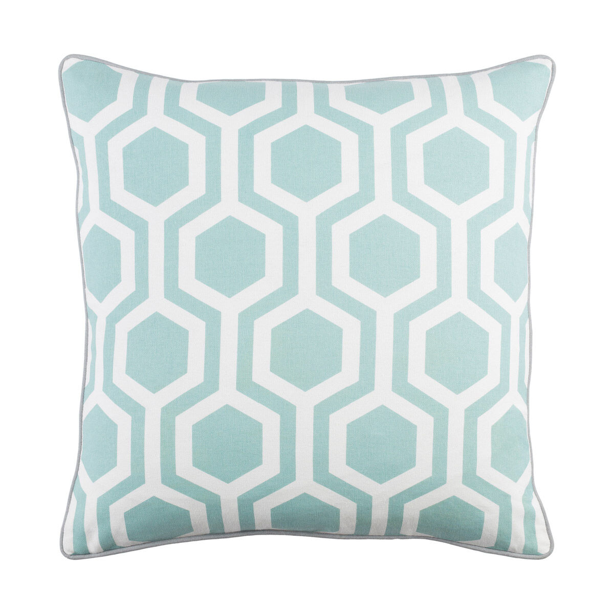 Inga 18 X 18 inch Aqua Pillow Cover, Square