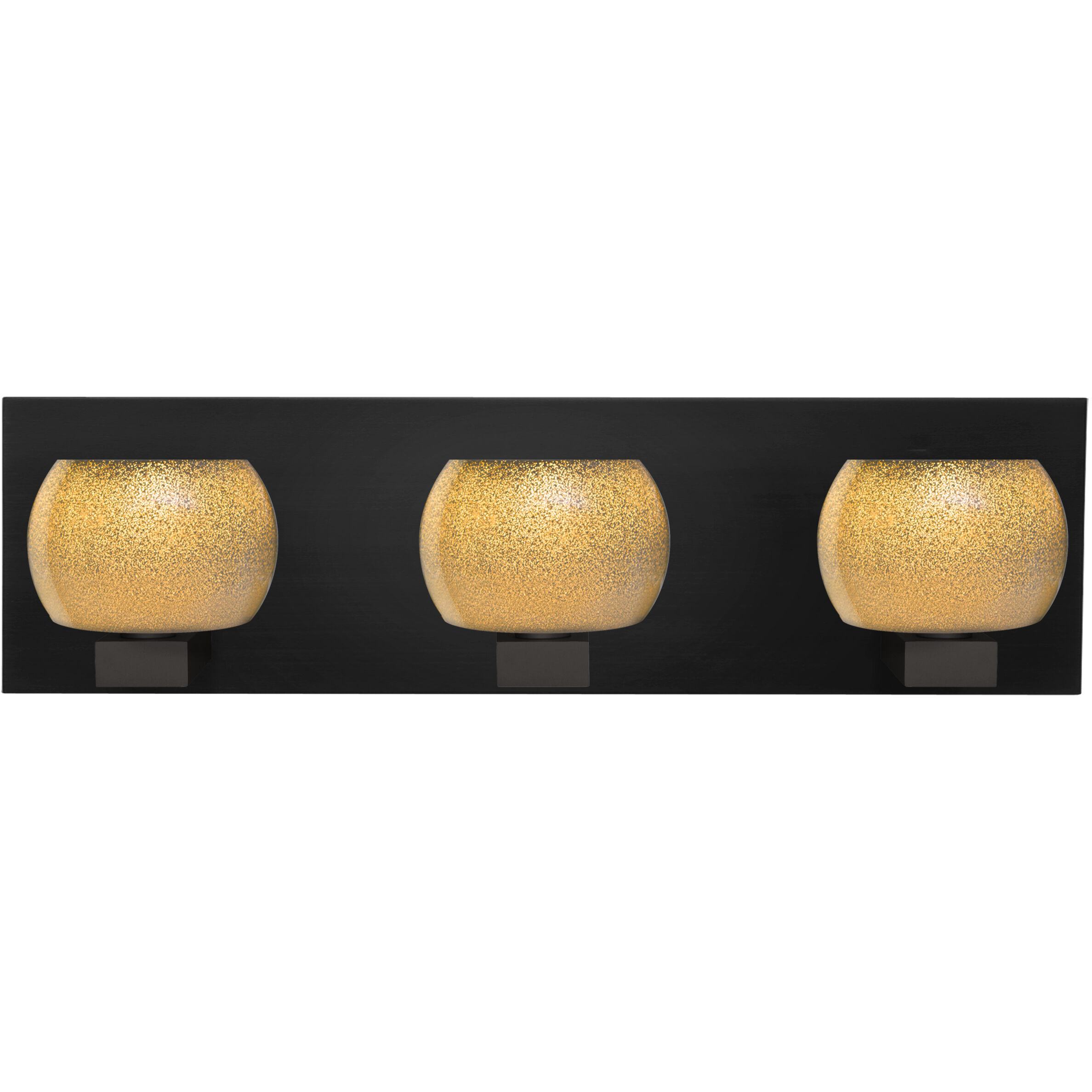 Keno 3 Light 22 inch Black Vanity Light Wall Light