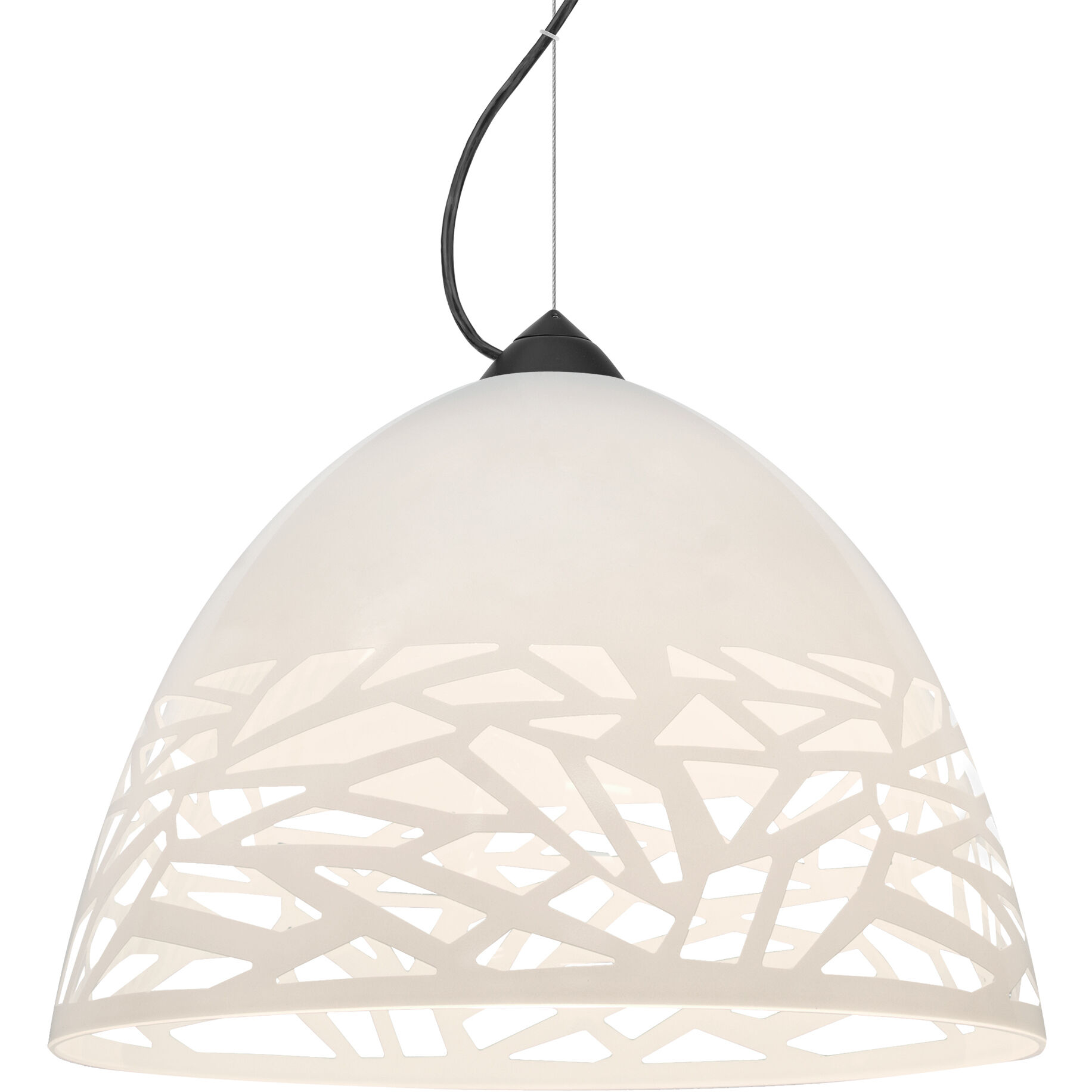 Kiev 1 Light Black Cable Pendant Ceiling Light