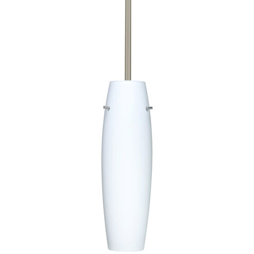 Suzi LED Satin Nickel Stem Pendant Ceiling Light