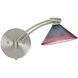 Kona 1WW 14 inch 50 watt Satin Nickel Swing Arm Sconce Wall Light