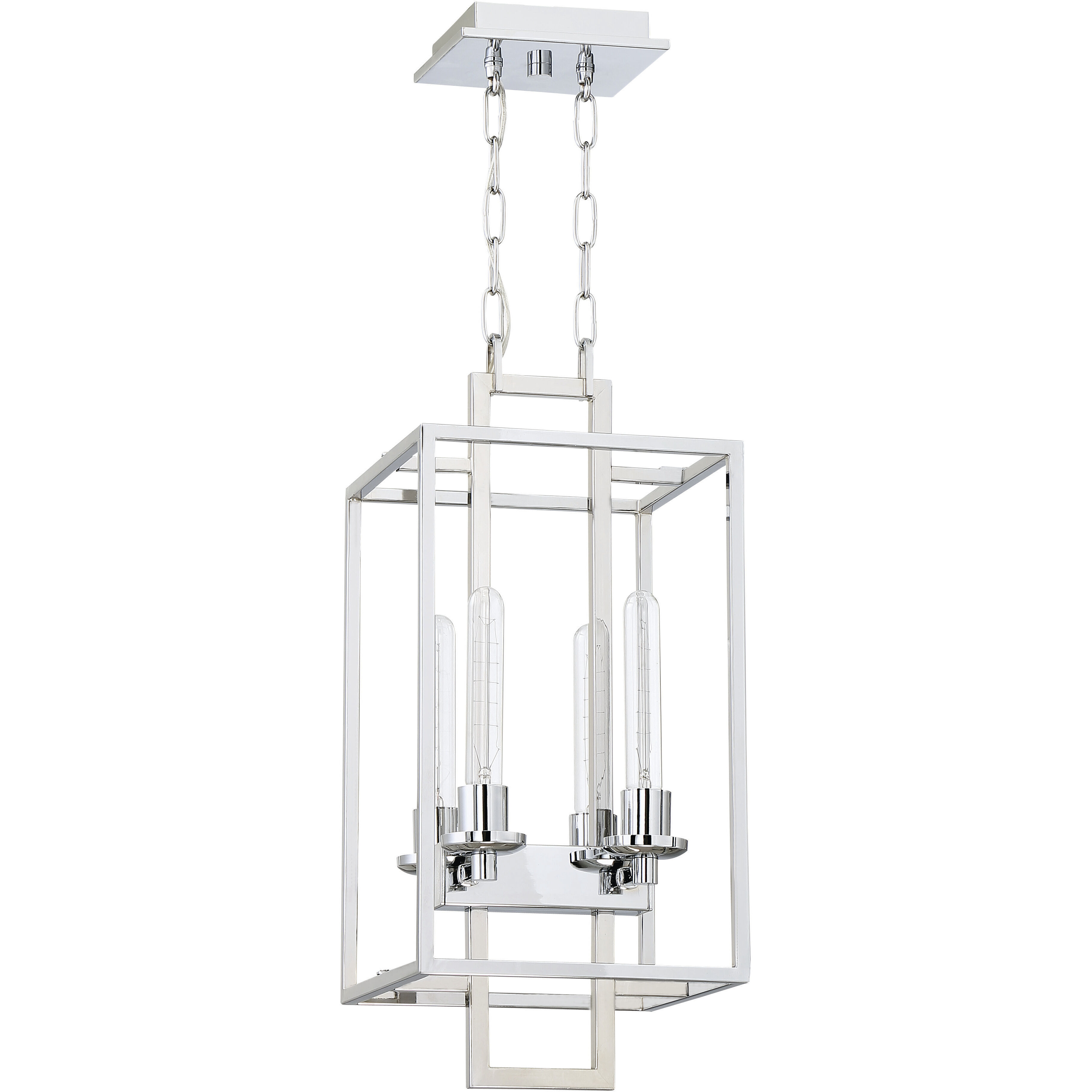 Cubic 4 Light 10.50 inch Foyer Pendant