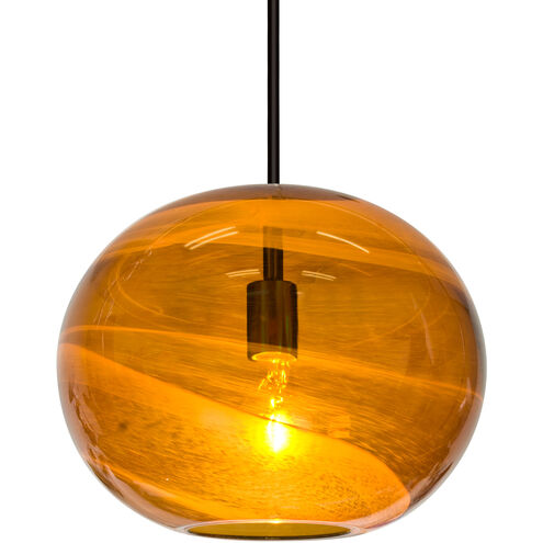 Geno 1 Light Black Pendant Ceiling Light