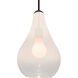 Leon 1 Light Black Cord Pendant Ceiling Light