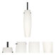 Suzi 11 1 Light Black Stem Pendant Ceiling Light