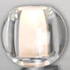 Boca 2 Light 14 inch Satin Nickel Vanity Light Wall Light in Halogen, Clear Glass
