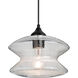 Zen 1 Light Black Outdoor Pendant