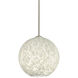Coco 12 1 Light Satin Nickel Stem Pendant Ceiling Light