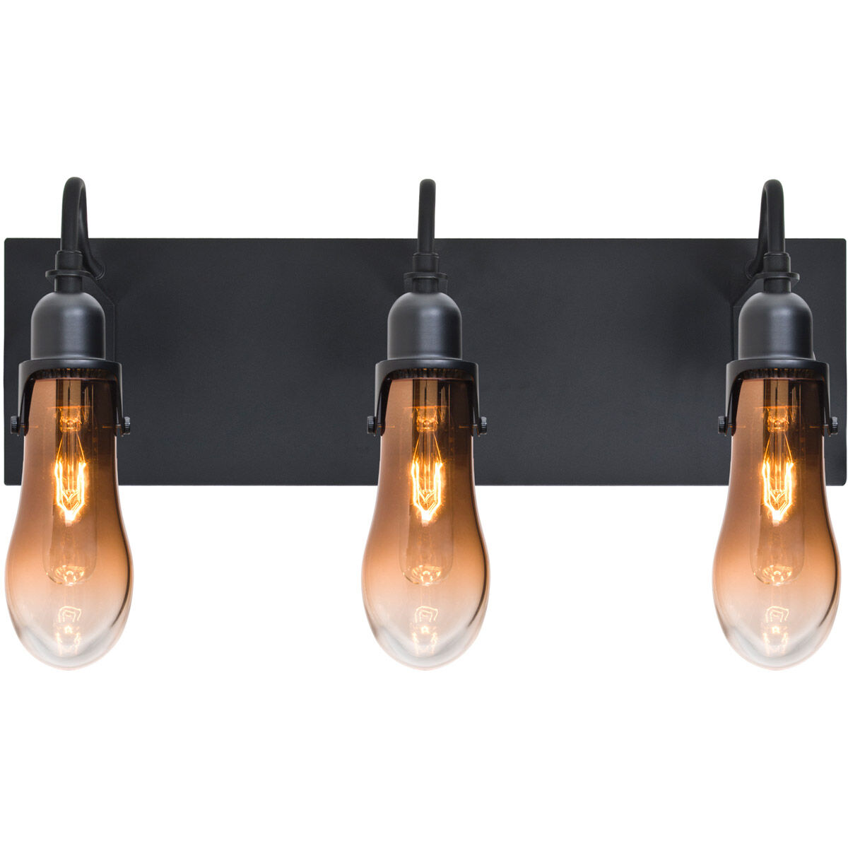 Wish 3 Light 20 inch Black Vanity Light Wall Light