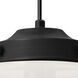 Mira 1 Light Black Cord Pendant Ceiling Light