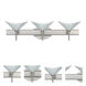 Hoppi LED 23 inch Satin Nickel Vanity Lighting Wall Light