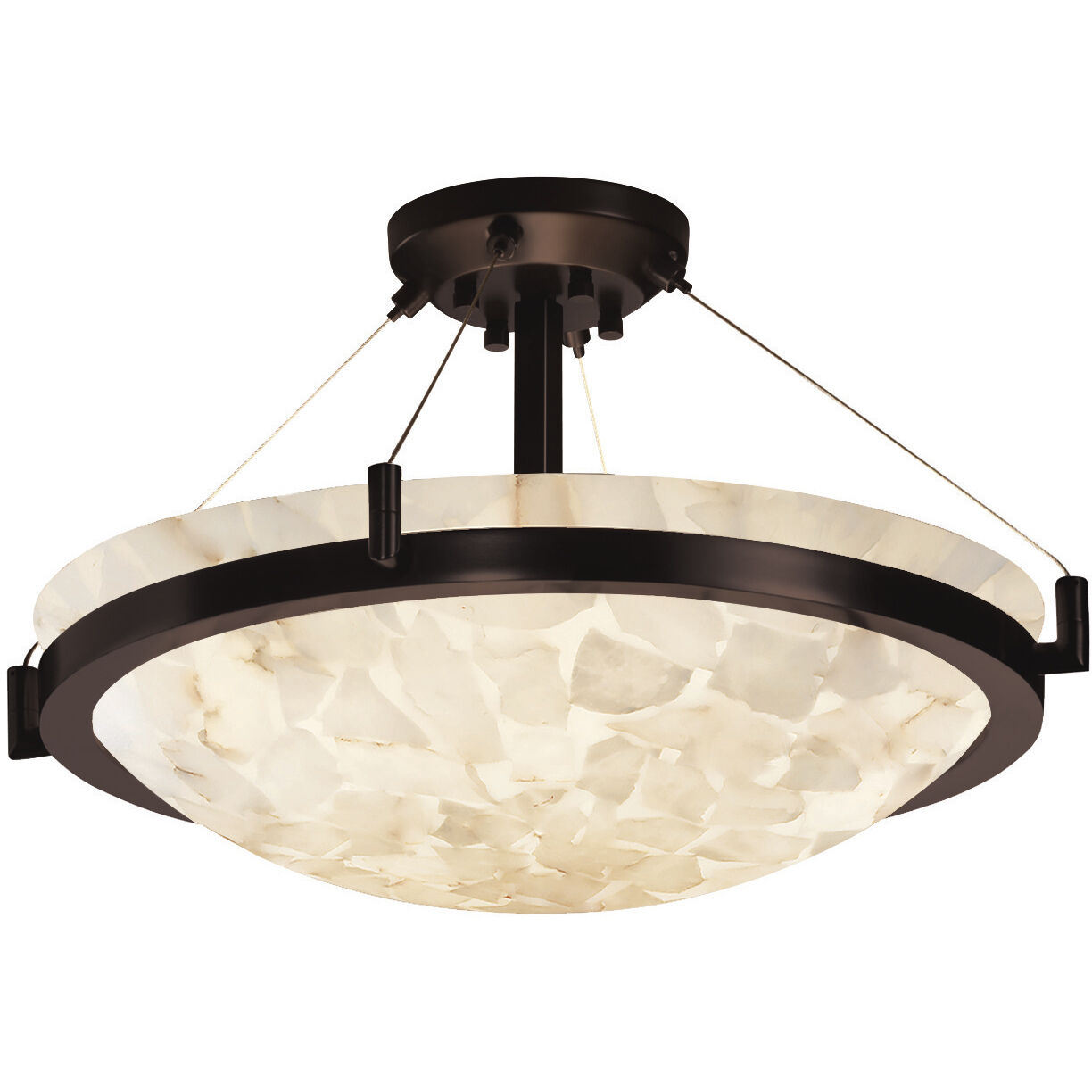 Alabaster Rocks 6 Light 39.00 inch Semi-Flush Mount