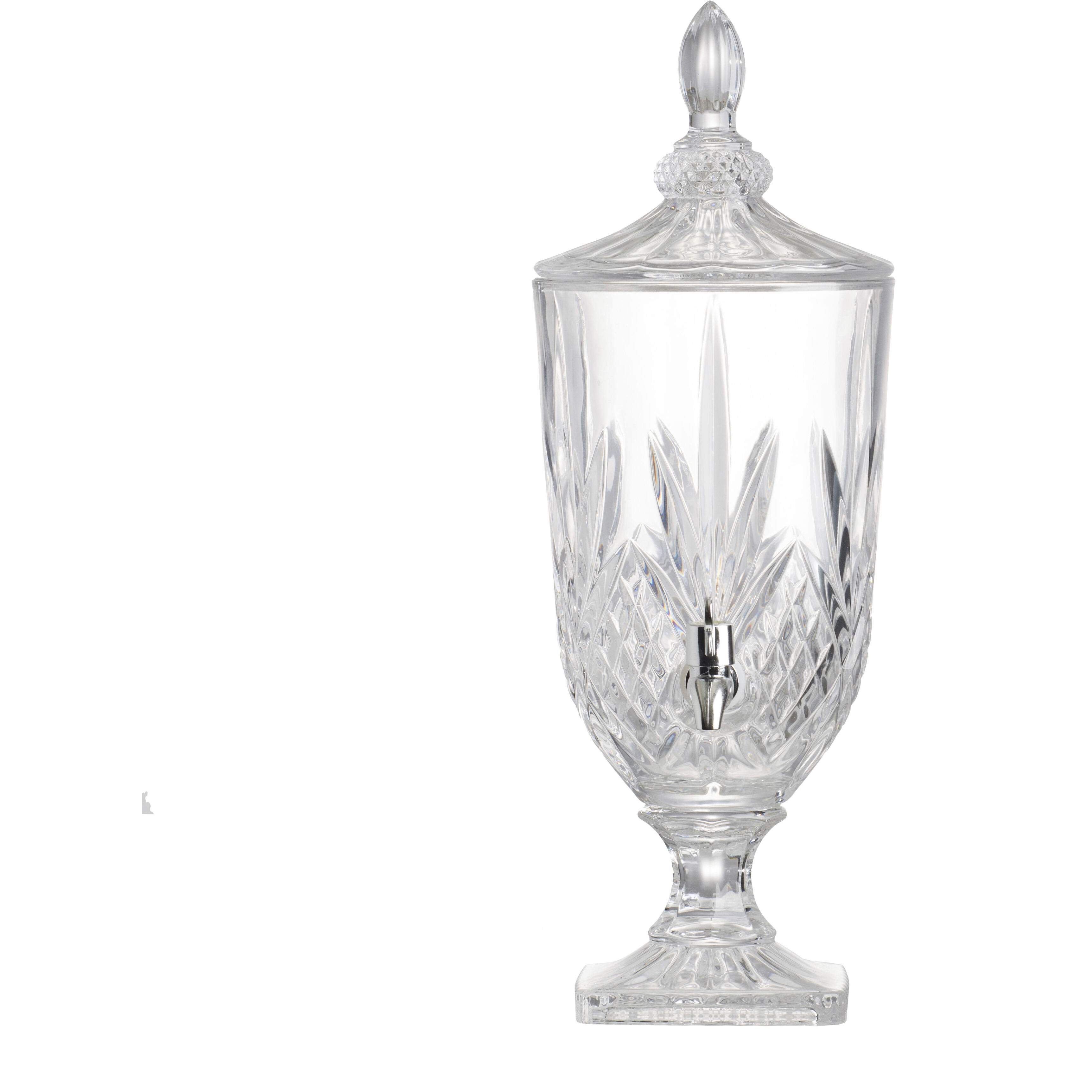 Anita Clear and Polished Silver Drink Dispenser