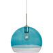 Ally 1 Light Satin Nickel Pendant Ceiling Light