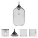 Omega 12 1 Light Black Cord Pendant Ceiling Light