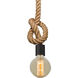 Solo 1 Light Rope Pendant Ceiling Light
