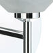 Hoppi LED 8 inch Chrome Mini Sconce Wall Light in Marble/Clear Glass