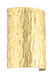Tamburo 8 1 Light 8 inch Satin Nickel ADA Wall Sconce Wall Light in Incandescent, Stone Gold Foil Glass