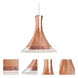 Rio 1 Light Satin Nickel Pendant Ceiling Light