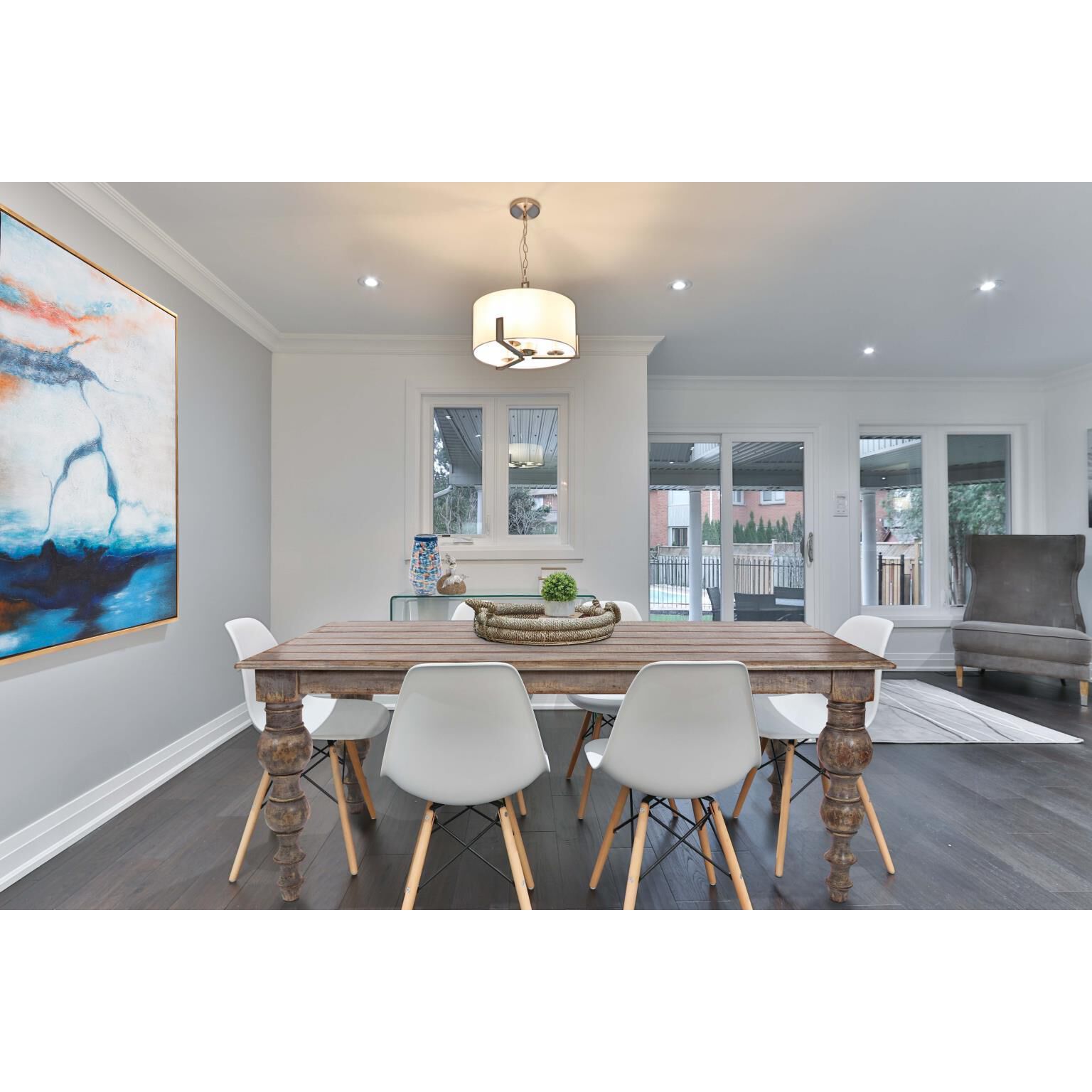 Carter 73 X 30 inch Taupe Dining Table