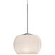 Besa Lighting Keno 1 Light Satin Nickel Pendant Ceiling Light 1XT-KENOWH-LED-SN - Open Box