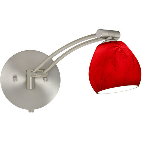Tay Tay 1WW 13 inch 50 watt Satin Nickel Swing Arm Sconce Wall Light