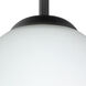 Vila 1 Light Black Cord Pendant Ceiling Light