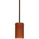 Stilo 7 1 Light Bronze Stem Pendant Ceiling Light in Incandescent, Cherry Glass