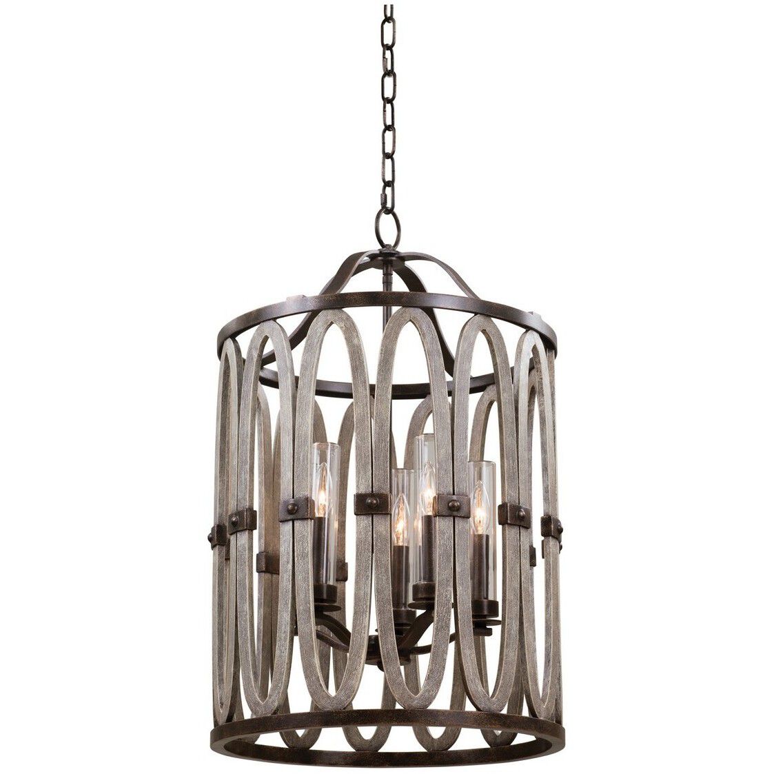Belmont 5 Light 19 inch Florence Gold Foyer Pendant Ceiling Light