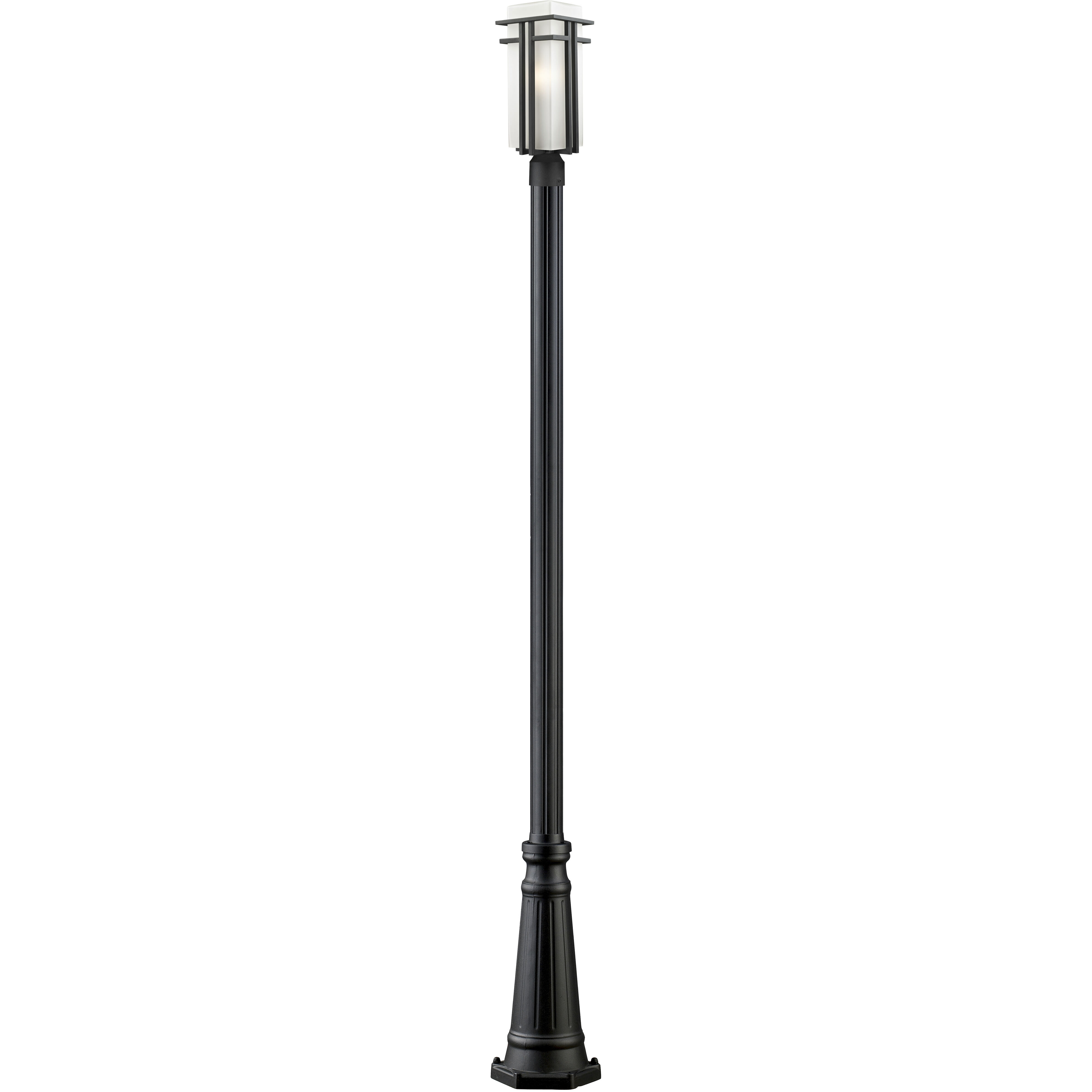 Abbey 1 Light 113.38 inch Black Outdoor Post Mounted Fixture