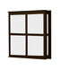 Bree LED 11 inch Bronze Outdoor Sconce in White Acrylic