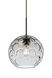 Bombay 1 Light Bronze Pendant Ceiling Light in Clear Glass