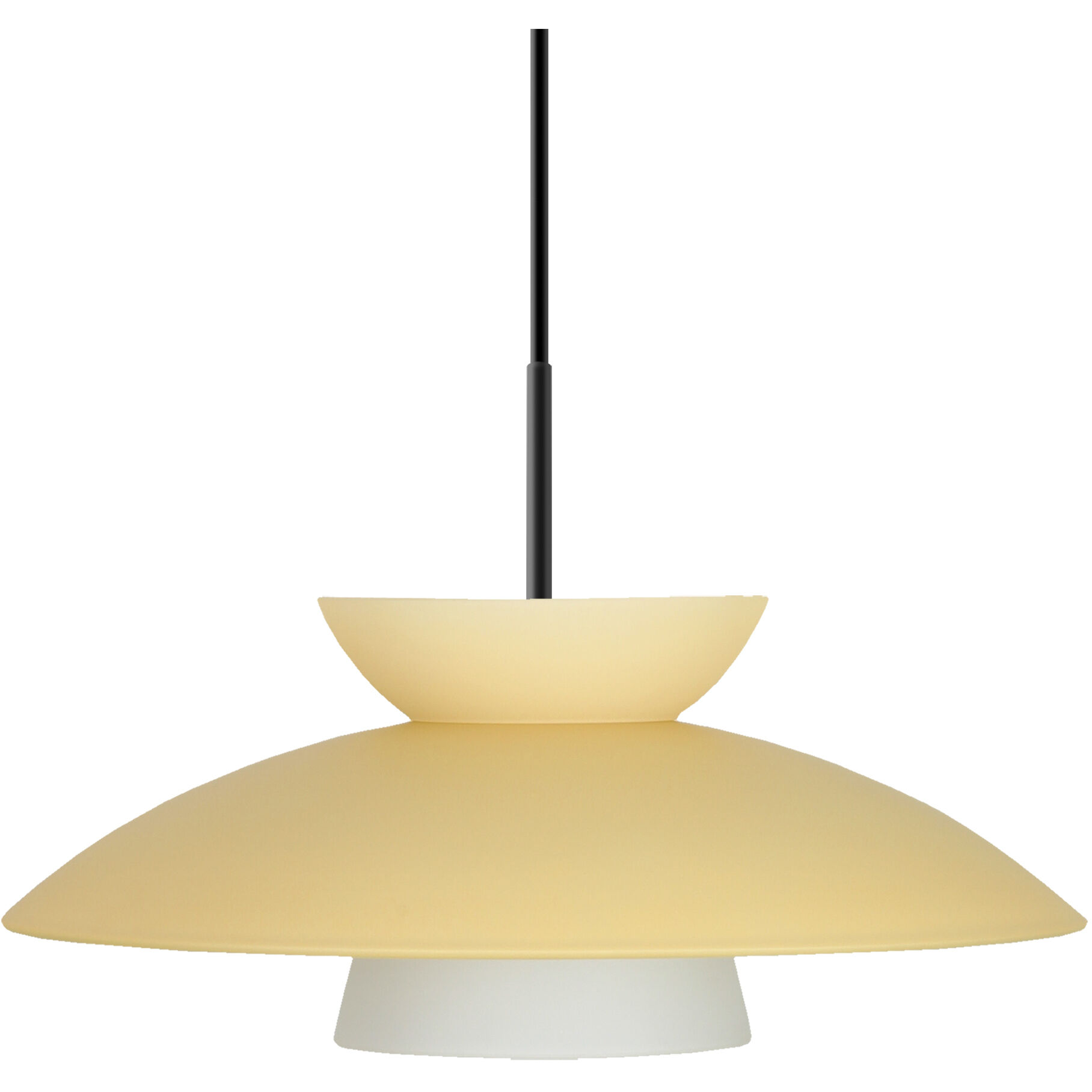 Trilo 15 1 Light Black Cord Pendant Ceiling Light