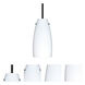Tao 10 LED Black Stem Pendant Ceiling Light