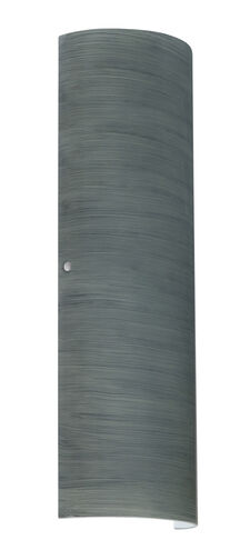 Torre 22 2 Light 7 inch Satin Nickel ADA Wall Sconce Wall Light in Incandescent, Titan Glass