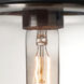 Mira 1 Light Black Cord Pendant Ceiling Light