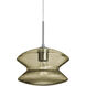 Zen 1 Light Satin Nickel Pendant Ceiling Light